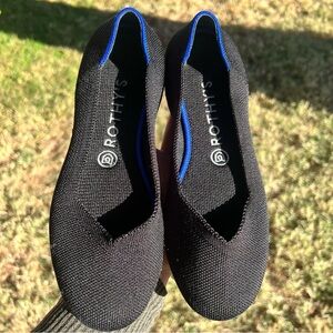 Rothy's Black and Blue Flats